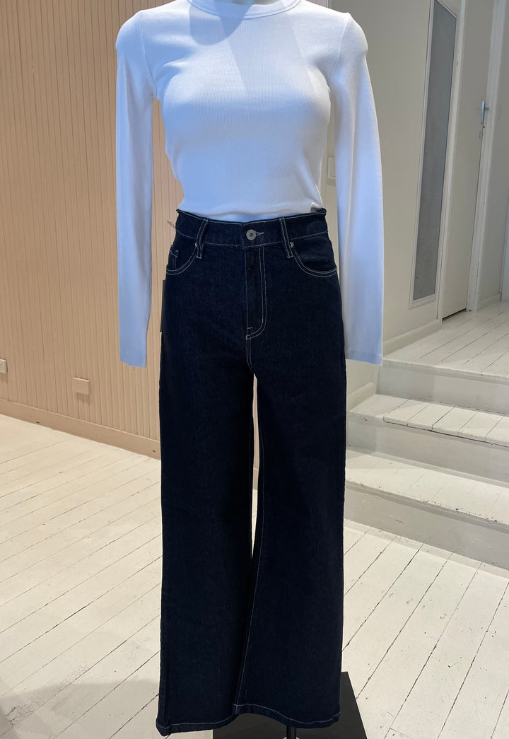 Ellie High Rise Wide Leg - Rinse