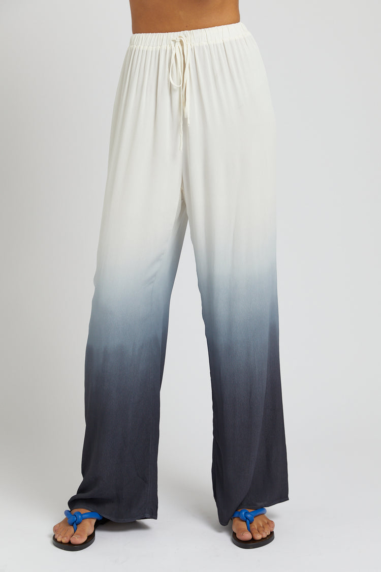 Elastic Waist Draw String Pant - Charcoal Fade