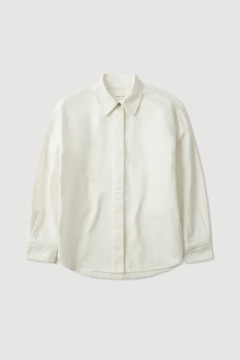 Emilia Denim Overshirt - Vintage White