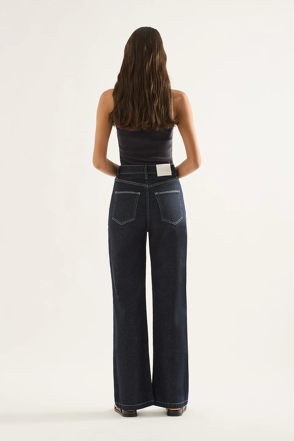 Ellie High Rise Wide Leg - Rinse