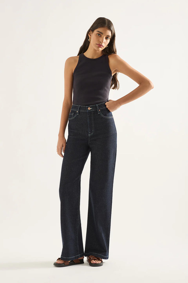 Ellie High Rise Wide Leg - Rinse