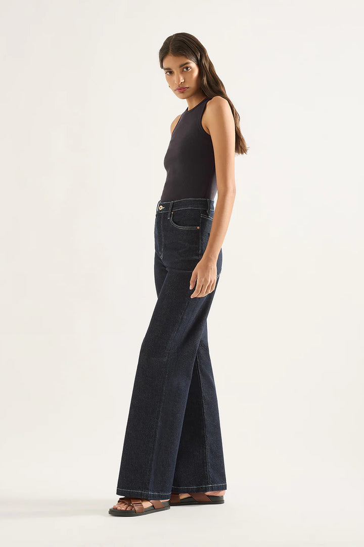 Ellie High Rise Wide Leg - Rinse