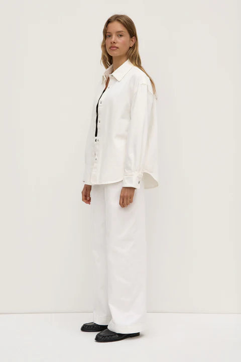 Emilia Denim Overshirt - Vintage White