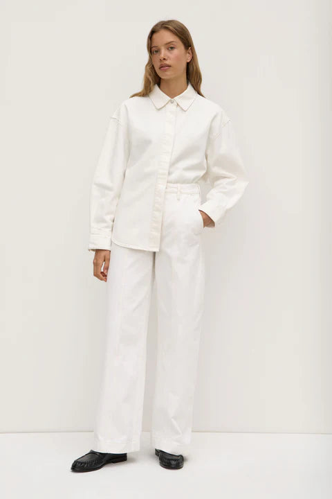 Emilia Denim Overshirt - Vintage White