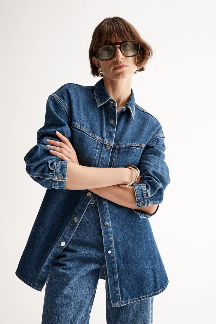 Odin Denim Shirt - Dark Indigo