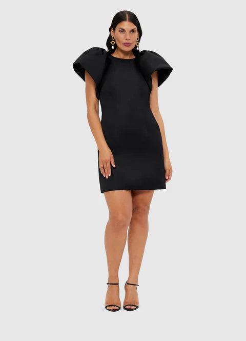 Leo Lin Dayna Mini Dress - Ebony Black  Mali Lane Boutique