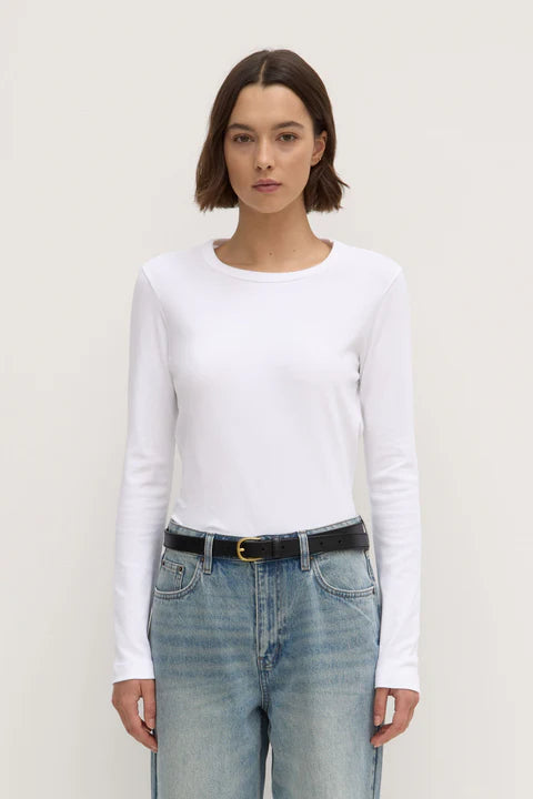 Lyla Long Sleeve Tee - White