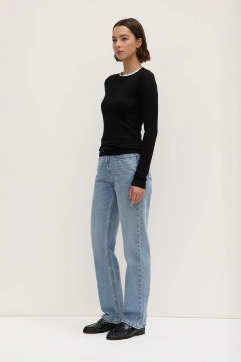 Miranda Wool Knit Top - Black