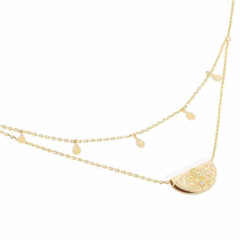 Blessed Lotus Necklace - Gold