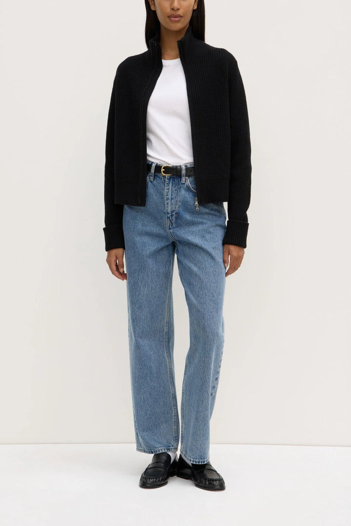 Annisha Zip Knit - Black