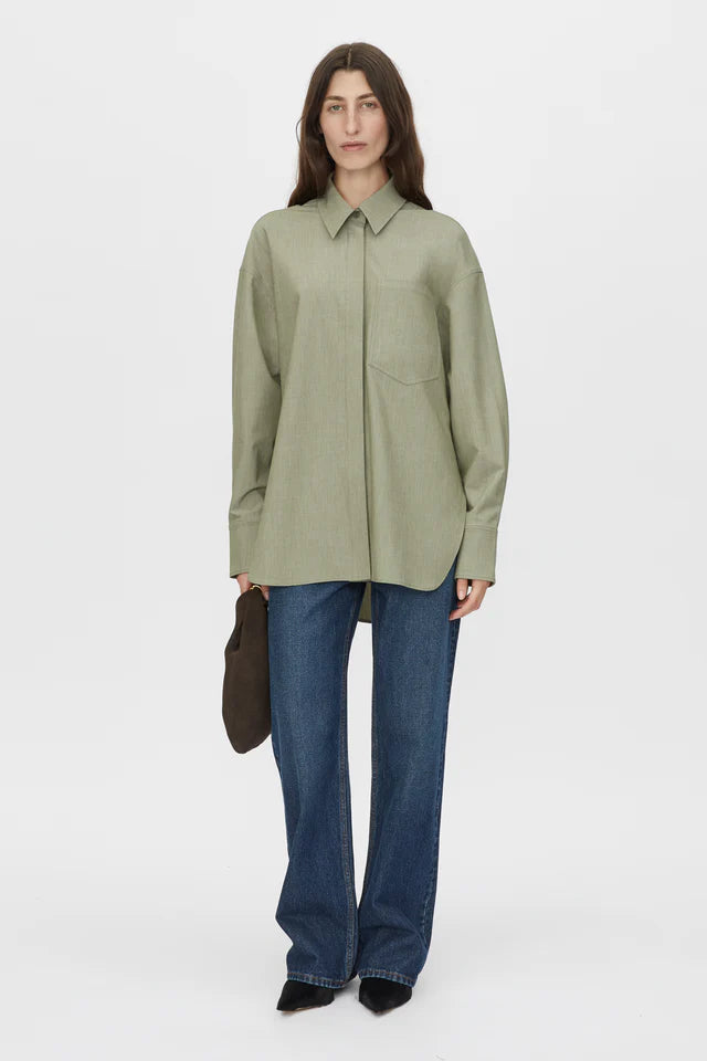 Camilla & Marc Ramon Shirt - Light Khaki Marle – Mali Lane