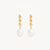 Grow With Grace Pearl Earrings Gold
