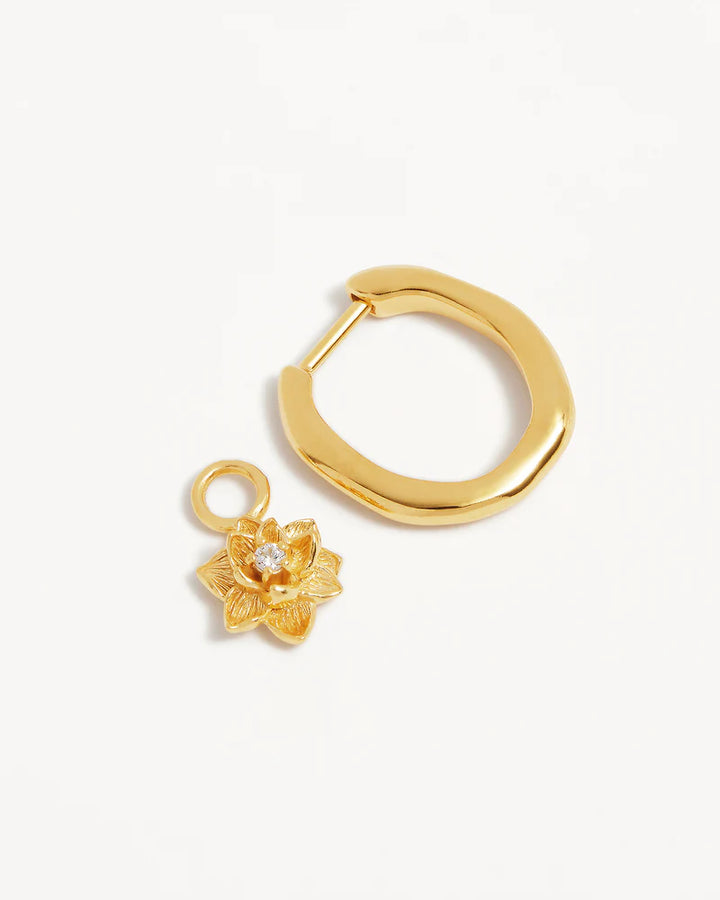 Bloom Within Lotus Hoops - 18k Gold Vermeil