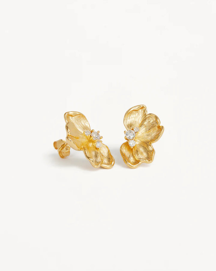 Serene Lotus Earring - 18k Gold Plated