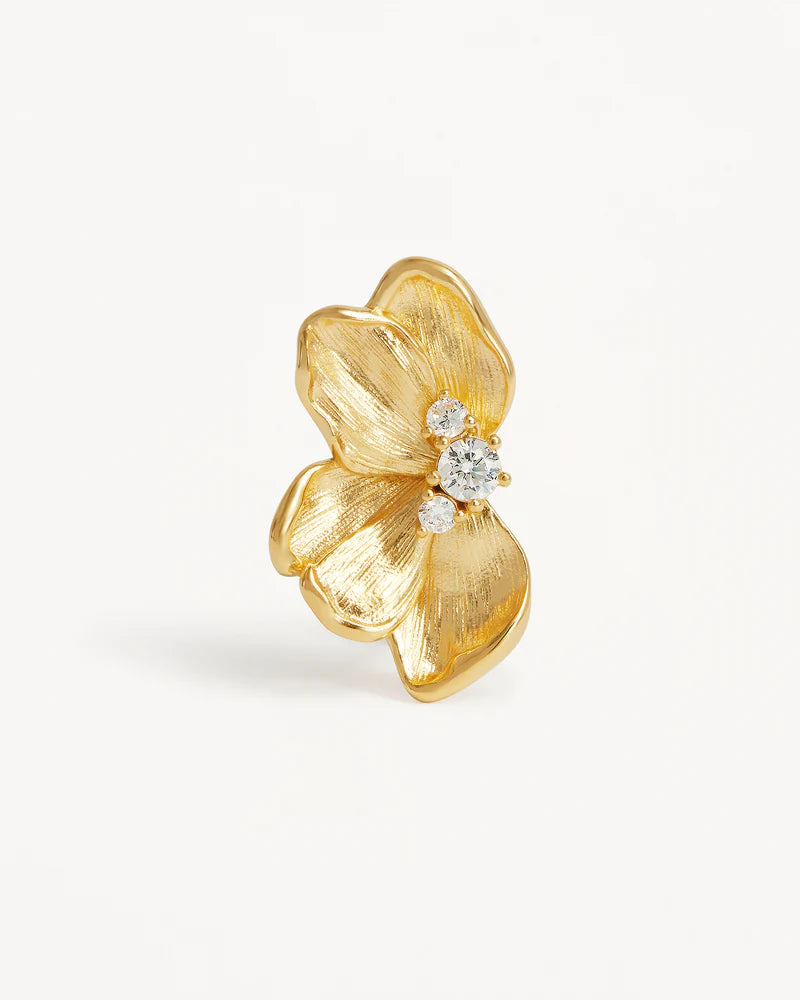 Serene Lotus Earring - 18k Gold Plated