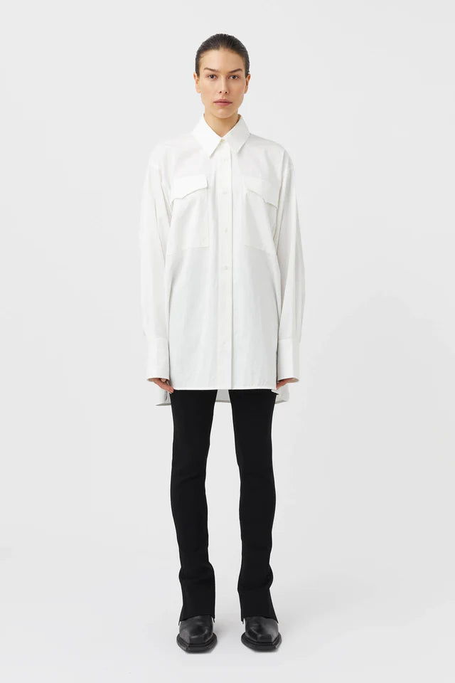 Vesta Oversized Shirt - White