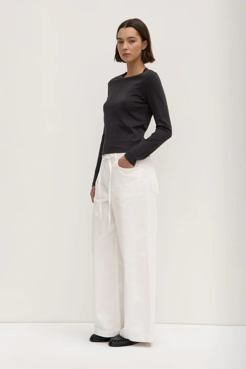 Lyla Long Sleeve Tee - Washed Black