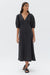Tia Linen Dress - Black