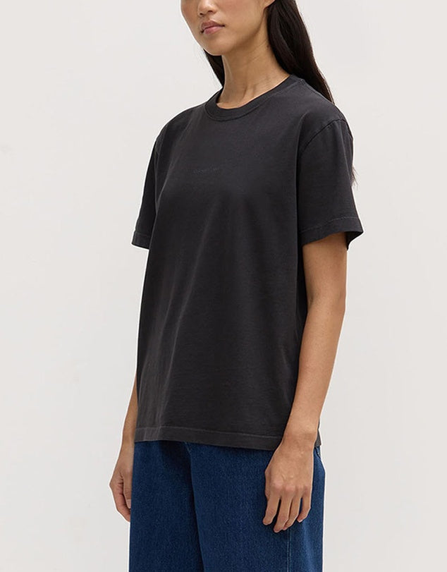 Veiled Logo Short Sleeve Tee - Washed Black
