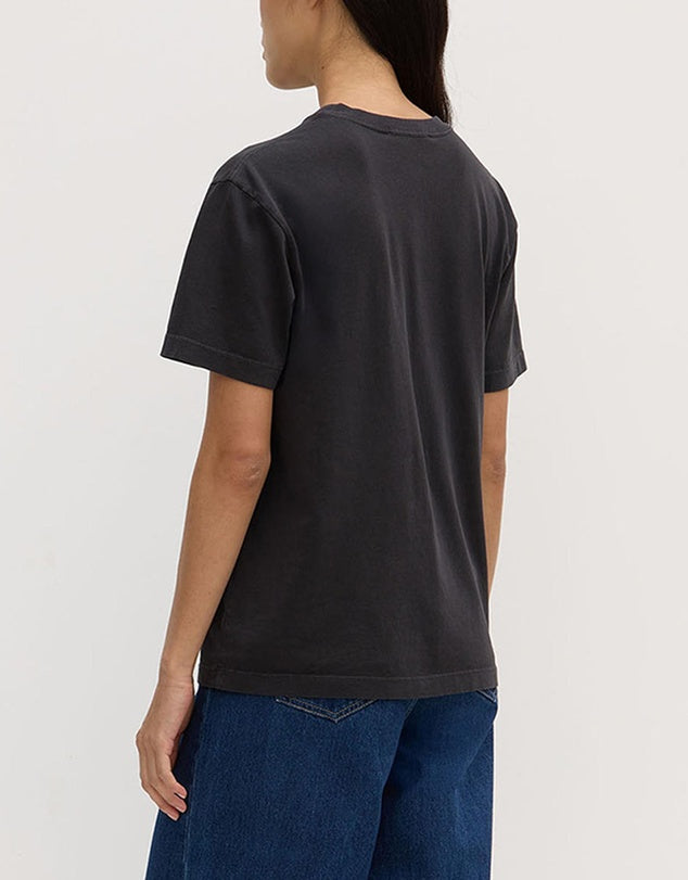 Veiled Logo Short Sleeve Tee - Washed Black