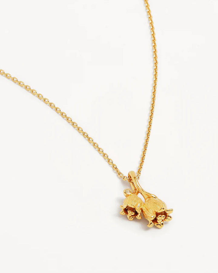May Birth Flower Necklace - 18k Gold Vermeil