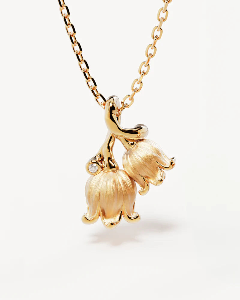May Birth Flower Necklace - 18k Gold Vermeil