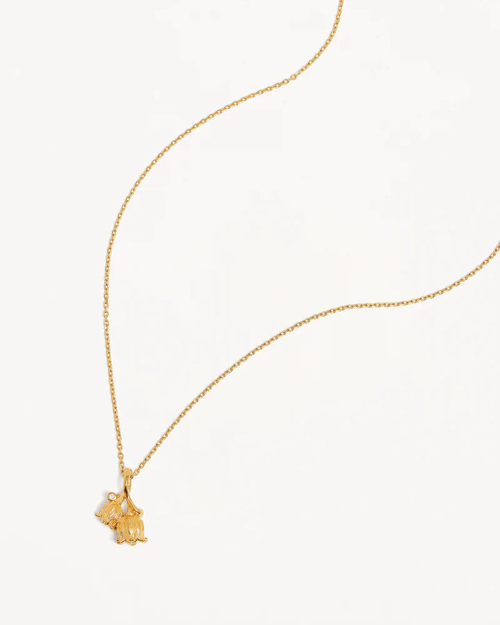 May Birth Flower Necklace - 18k Gold Vermeil