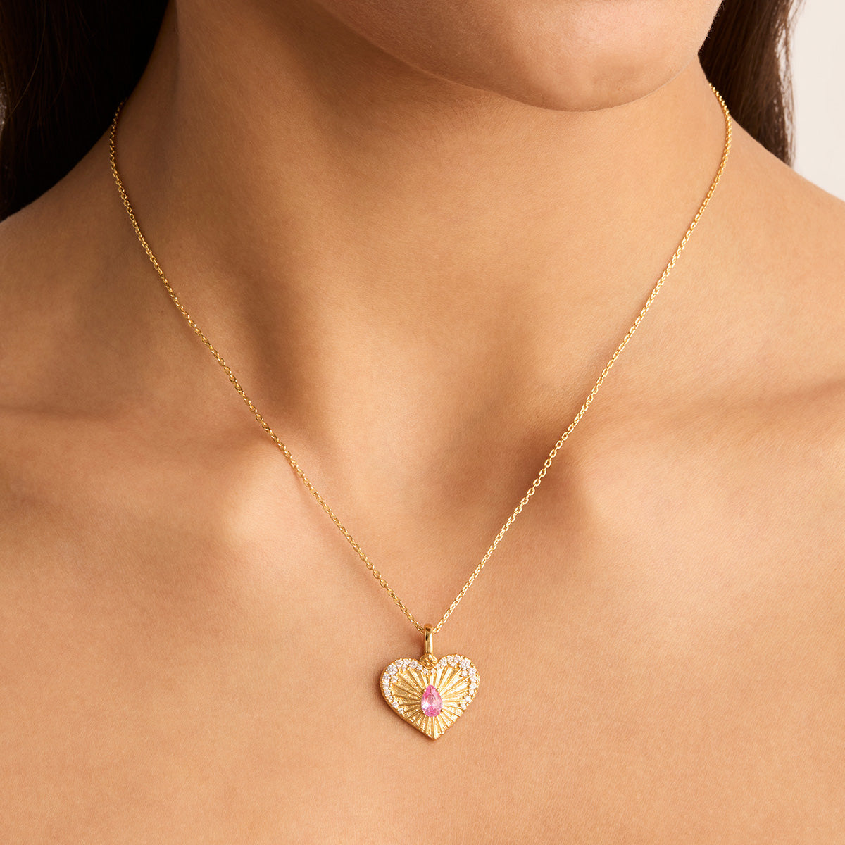 Connect With Your Heart Gold Pendant
