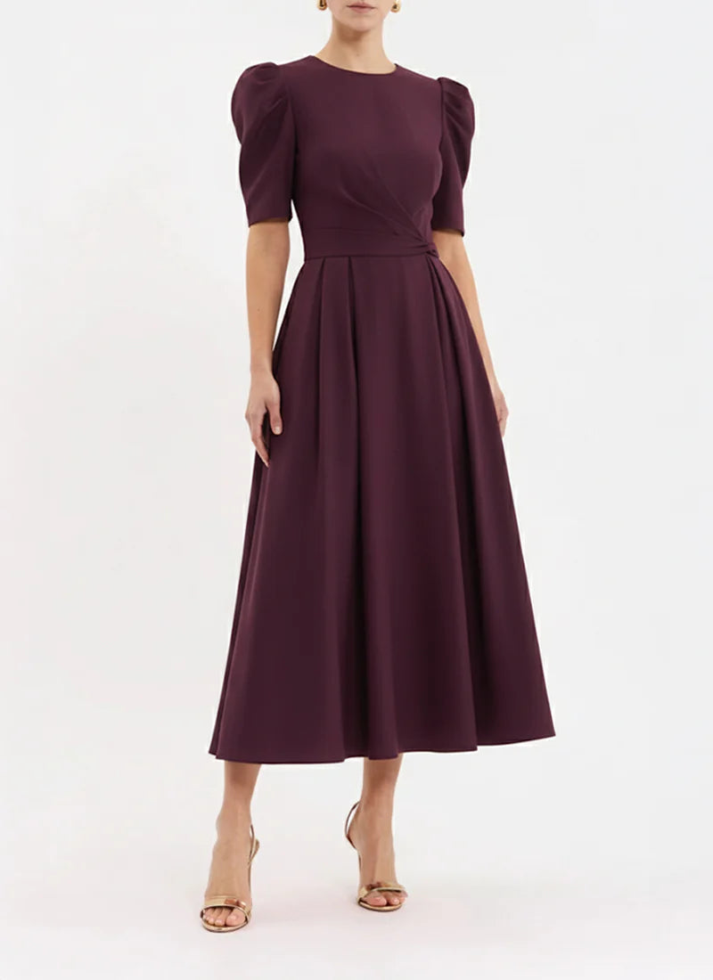 Rebecca Vallance | Syrah Midi Dress - Blackberry | Mali Lane Mali Lane Boutique Rebecca Vallance | Syrah Midi Dress - Blackberry | Mali Lane Mali Lane Boutique