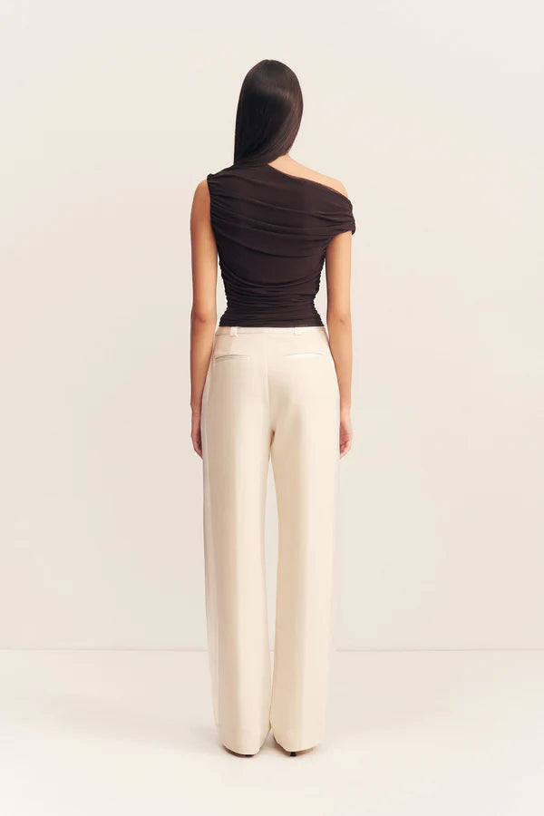 Mira Off Shoulder Top - Ganache
