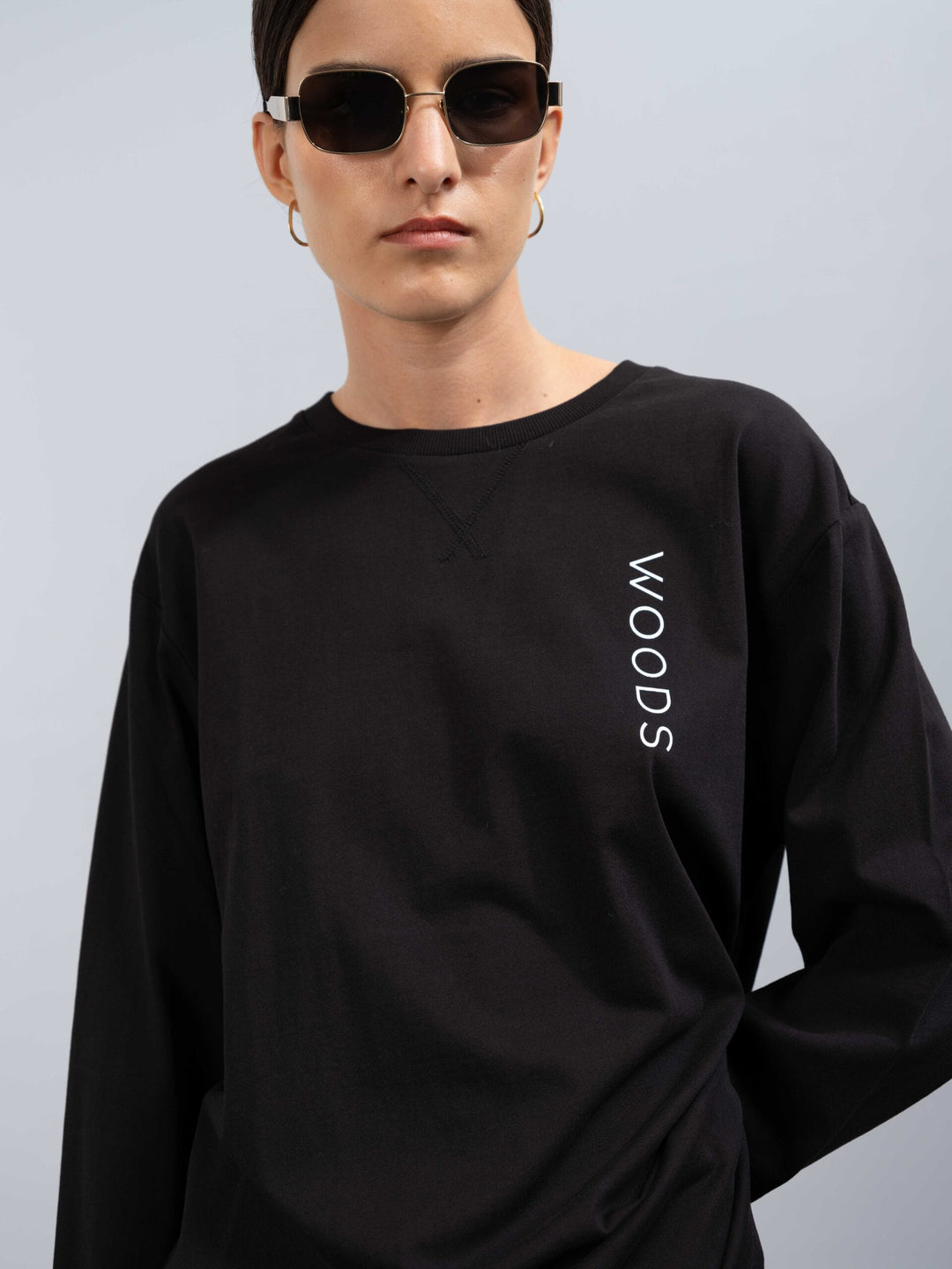 Woods Long Sleeve Tee - Black