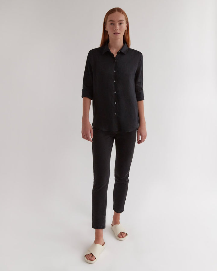 Xander Long Sleeve Shirt - Black