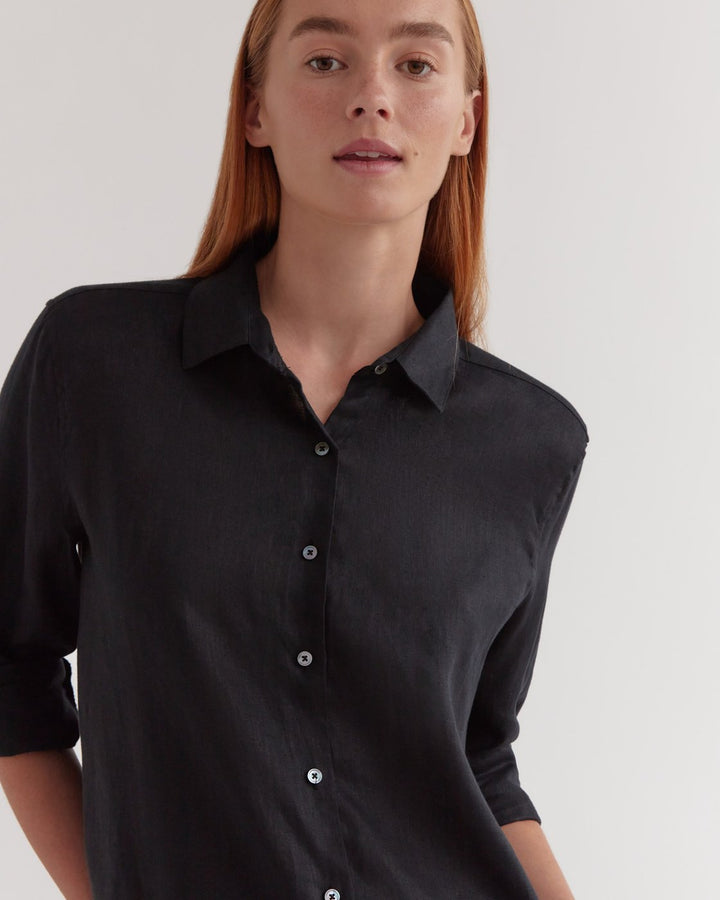 Xander Long Sleeve Shirt - Black