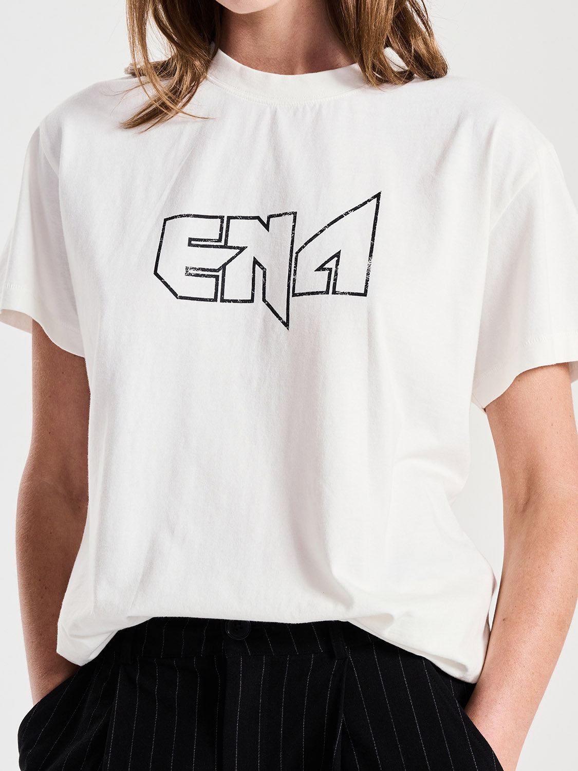 ENA Logo Tee - Vintage White