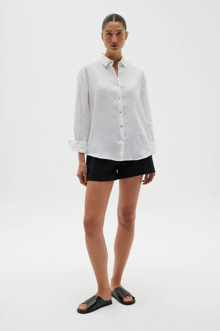 Xander Long Sleeve Shirt - White