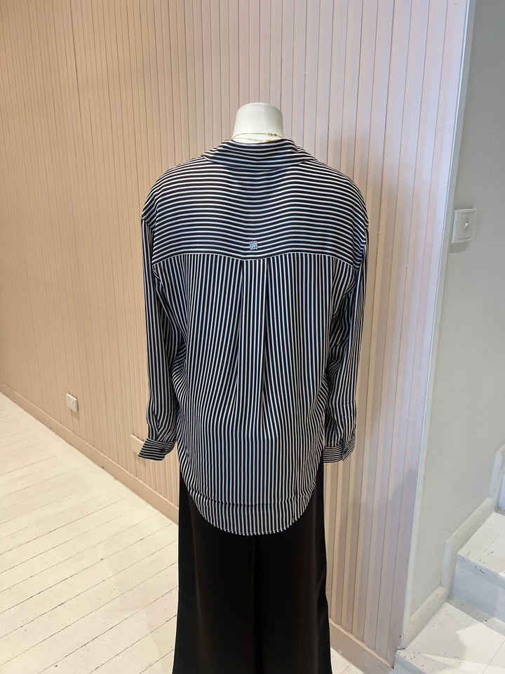 Jamie Stripe Shirt - Brown Stripe