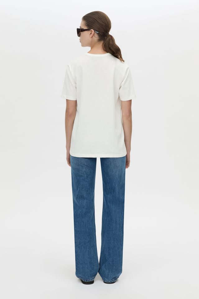 Wilde Print Tee - Soft White