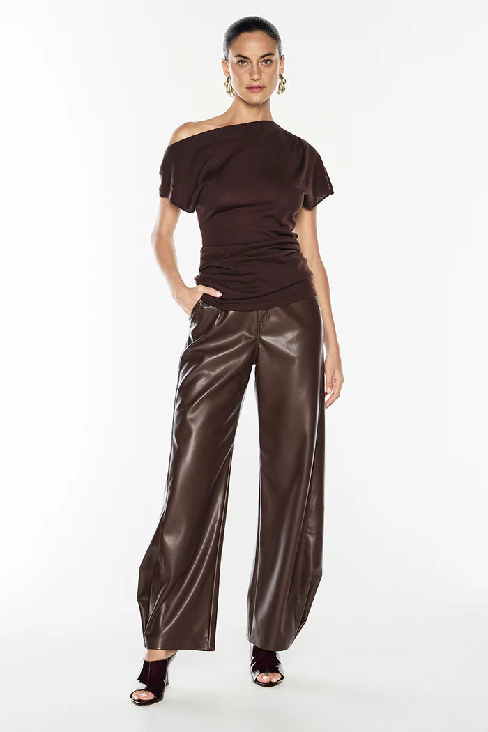 Melody Drape Knit - Espresso