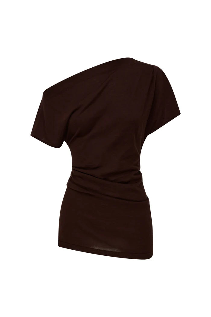 Melody Drape Knit - Espresso