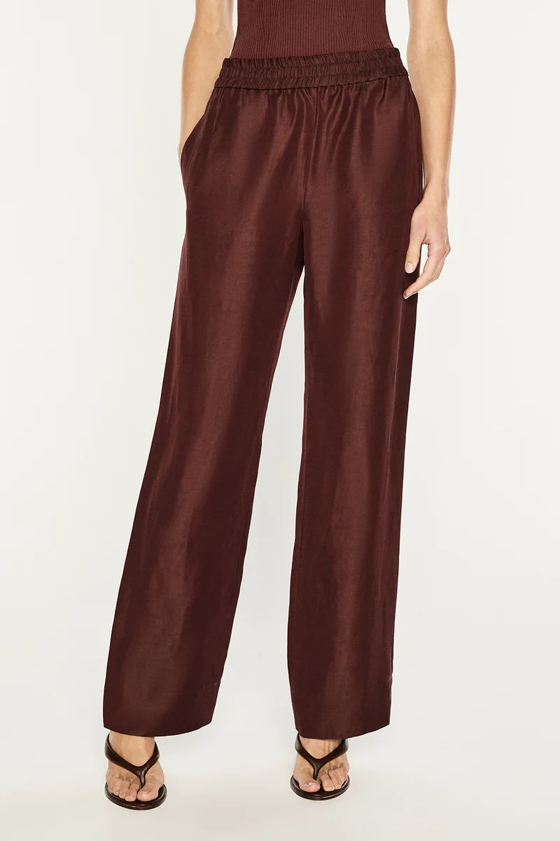 Rich Mix Pull On Pant - Cocoa Brown