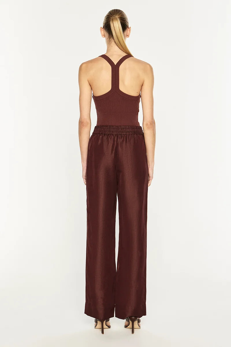 Rich Mix Pull On Pant - Cocoa Brown