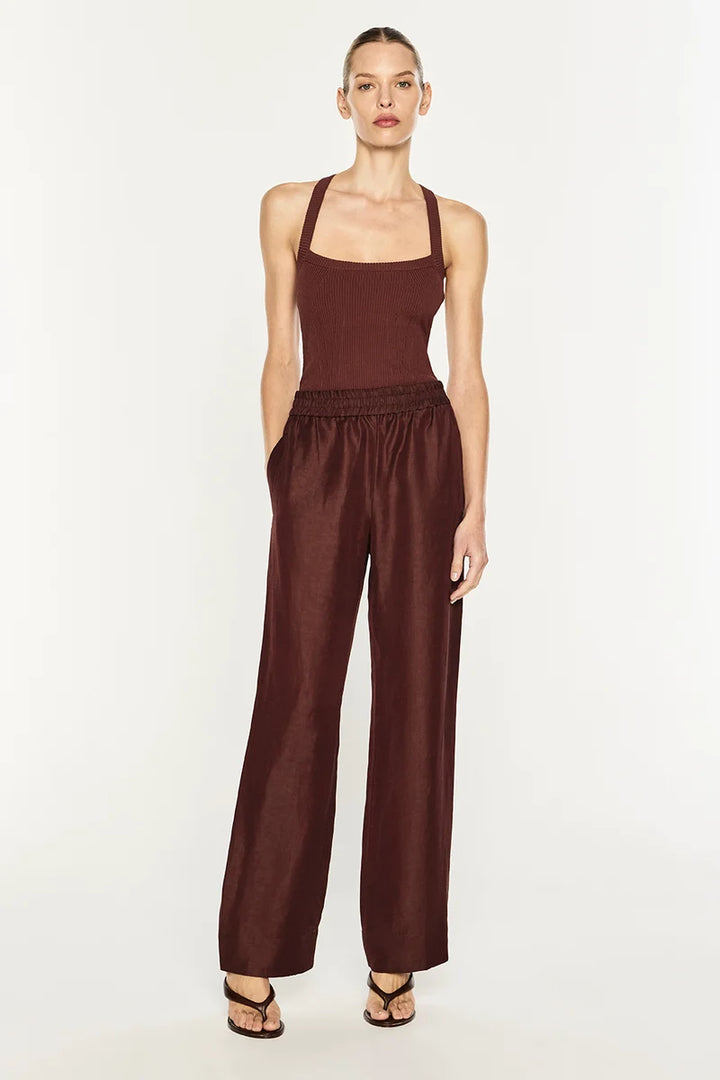 Rich Mix Pull On Pant - Cocoa Brown