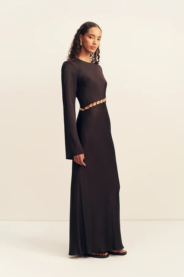 Winslow Asymmetric Maxi Dress - Black