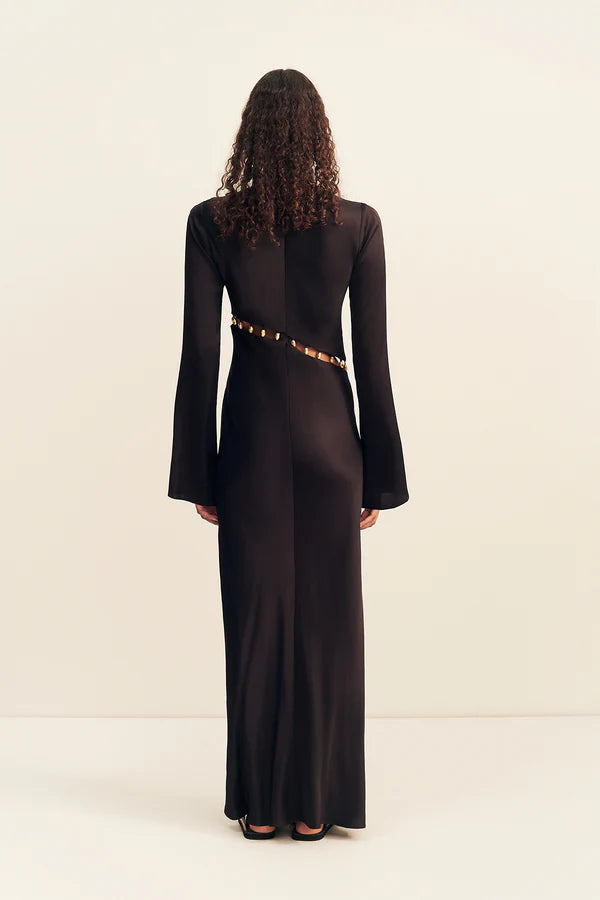 Winslow Asymmetric Maxi Dress - Black