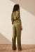 Arienzo High Waist Pant - Green Olive