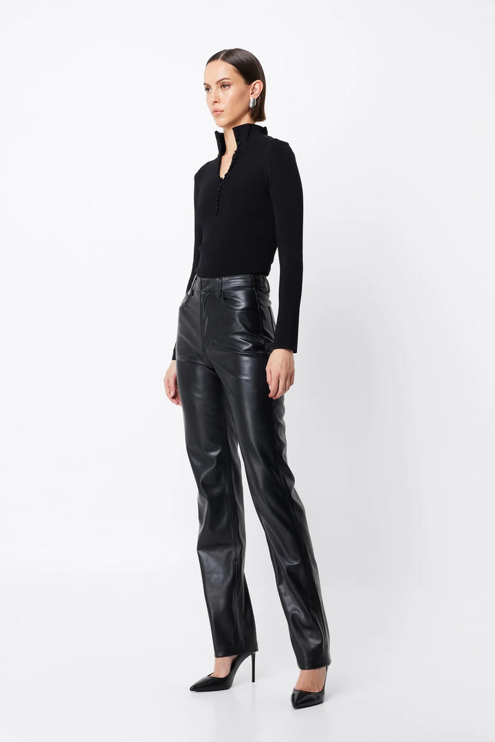 Mayfair Long Sleeve Top - Black