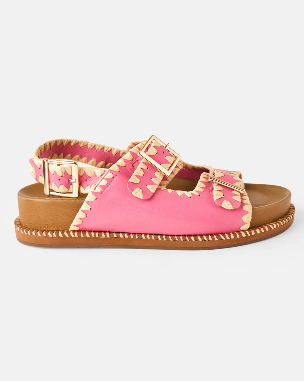 Belle Sandal - Fluro Pink