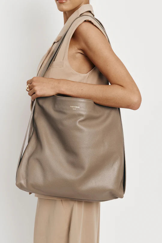 Bella Backpack Tote - Taupe
