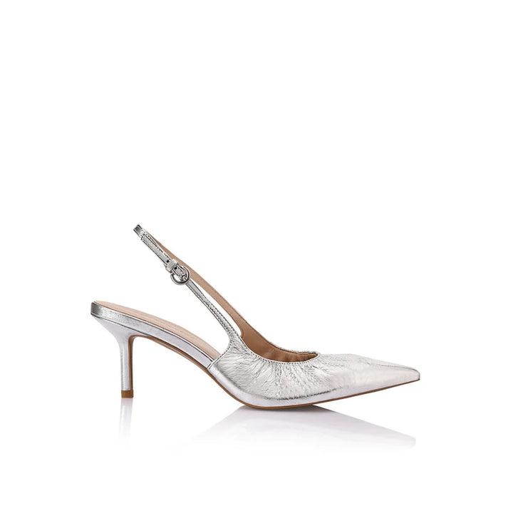 Charlotte Slingback Heel - Silver