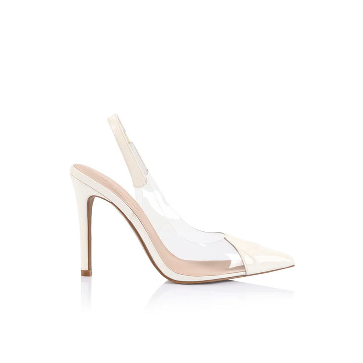 Romy Slingback Heel - White